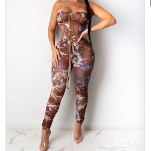 Be my angel pants set Corset top and pants